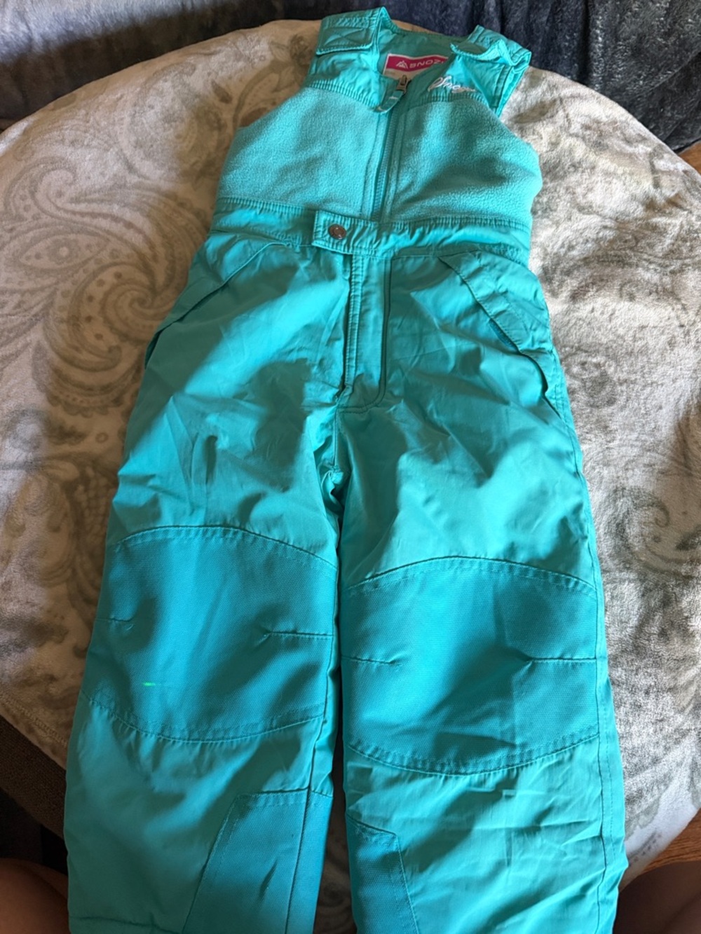 Snozu Teal Kids Snow Overalls